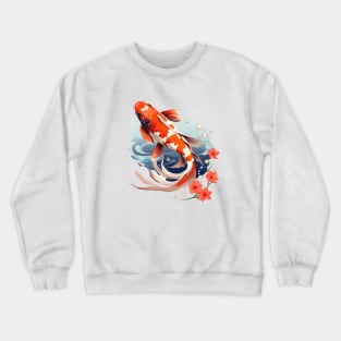 Koi Fish In A Pond Crewneck Sweatshirt